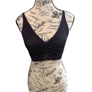 Ruby Ribbon Elegant Black Lace Bralette NWT Size 34